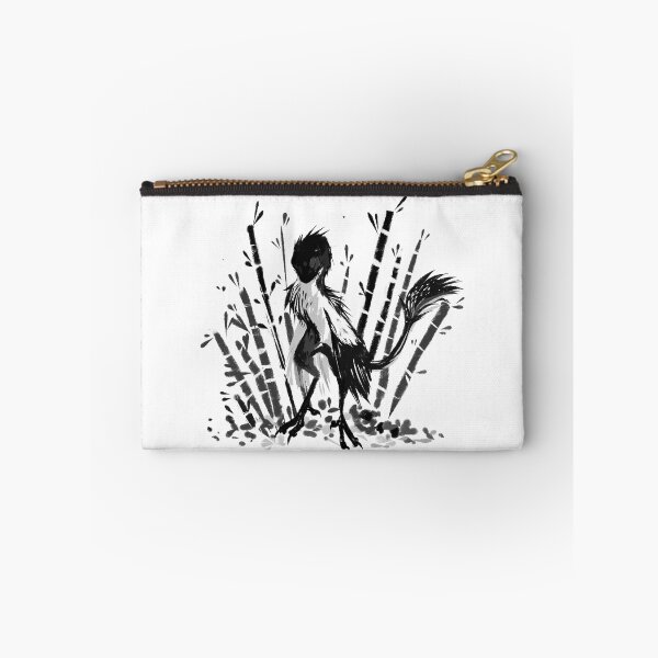 Item preview, black and white dinosaur in bamboo designed and sold by snowysaur.