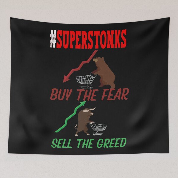 Item preview, Superstonks - Buy the Fear Sell the Greed designed and sold by BearMrktGenius.