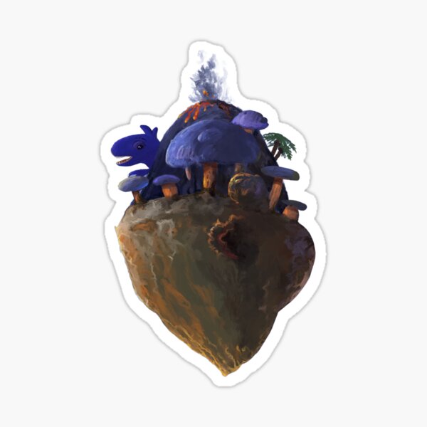 flying island Sticker
