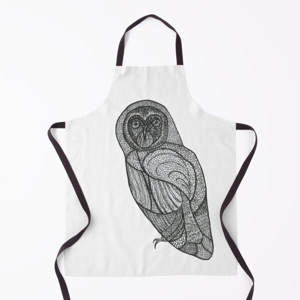 Item preview, animals, birds, owl, felt-tip pen, drawing, felt-tip pens, black, Bebicervin designed and sold by BebiCervin.