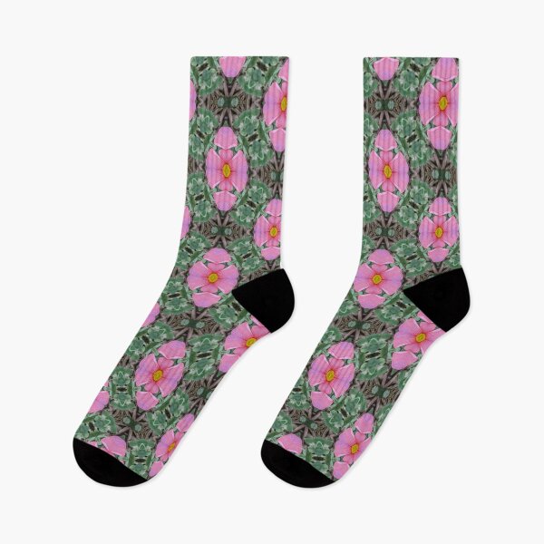 Item preview, Pink and Green Art Nouveau Floral Seamless Pattern | Oxalis Obtusa 1.3 designed and sold by FRLF.