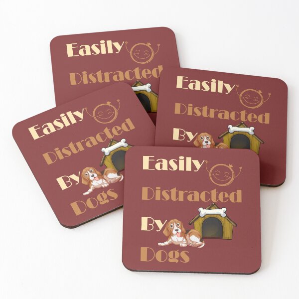 Item preview,  Easily Distracted By Dogs,cute dogs,cute puppies,Funny Dog,Dog Lover Gift designed and sold by adnane4off.
