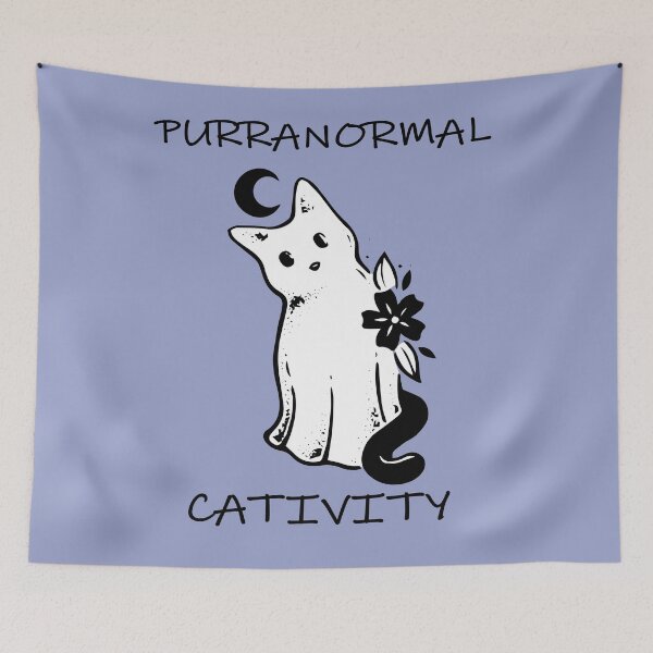 Item preview, purranormal cativity halloween cat designed and sold by XXgooddeedXX.