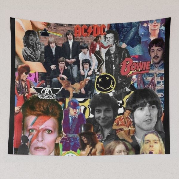 Item preview, retro 1990 Rock Band Posters designed and sold by sundayshop.