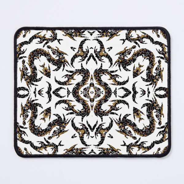 Item preview, Gold And Black Metallic Mythical Dragon Chinoiserie designed and sold by DesignLust.