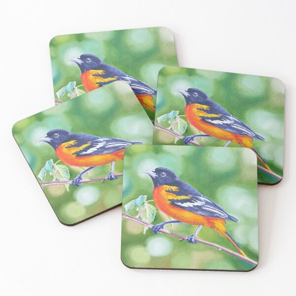 Item preview, Baltimore Oriole - bird painting designed and sold by Emily Bickell.