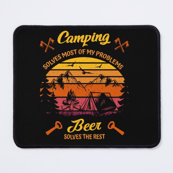 Item preview, Camping Solves Most of My Problems Beer the Rest designed and sold by Shirt-Designs.
