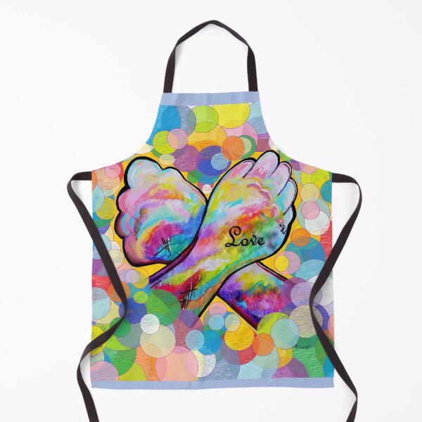 Item preview, ASL Love on a Bright Bubble Background designed and sold by EloiseArt.