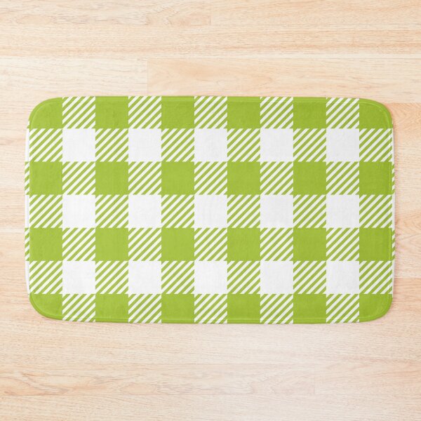 Item preview, Summer Green White Rectangle Slash Lines Symmetry Diagonal Checked Square Diamond Geometric Pattern designed and sold by Moyanana.