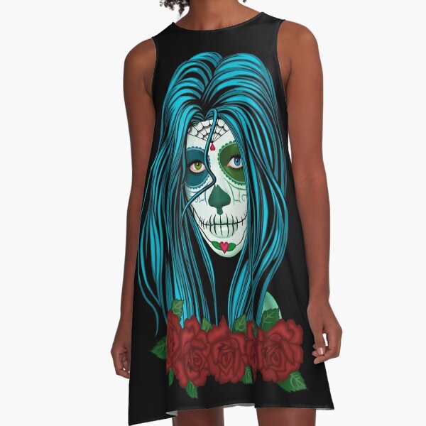 Día de Muertos A-Line Dress