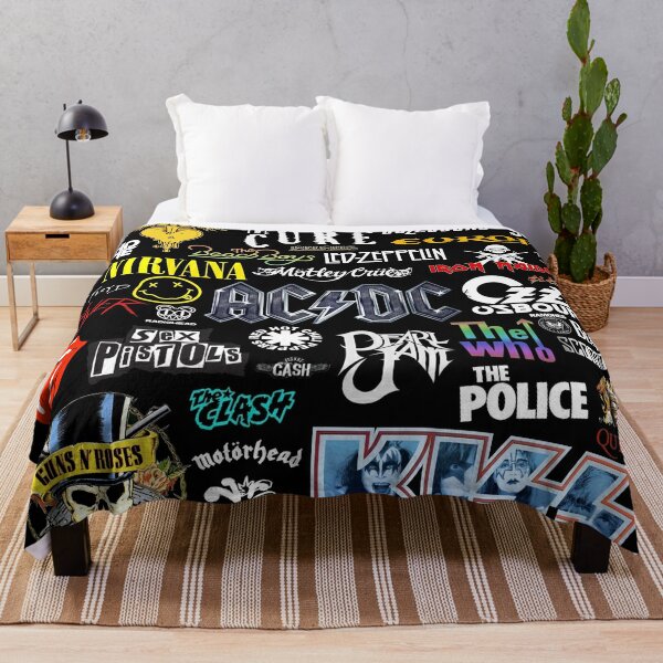 forever rock and roll Throw Blanket