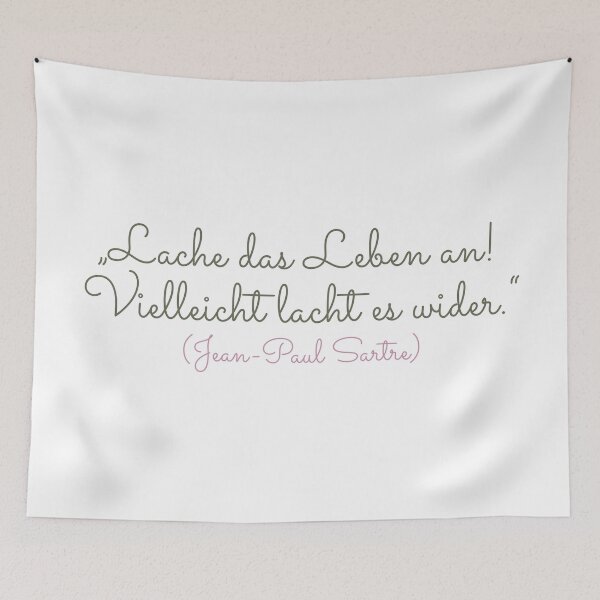 Item preview, "Laugh at life! Maybe it laughs back.” - Philosophy and romance. designed and sold by Boogosh.