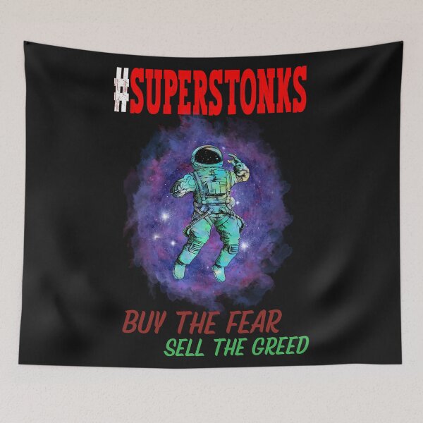 Item preview, Superstonks - Astronaut in space designed and sold by BearMrktGenius.