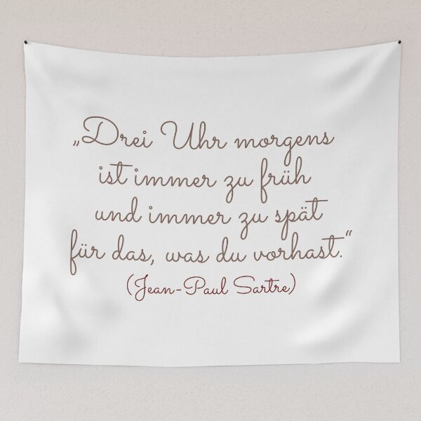 Item preview, "Three in the morning is always too early and always too late for what you have in mind." - Philosophy and romance. designed and sold by Boogosh.
