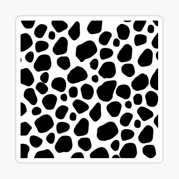 "Black and White Abstract" Sticker by LoulanArt Redbubble