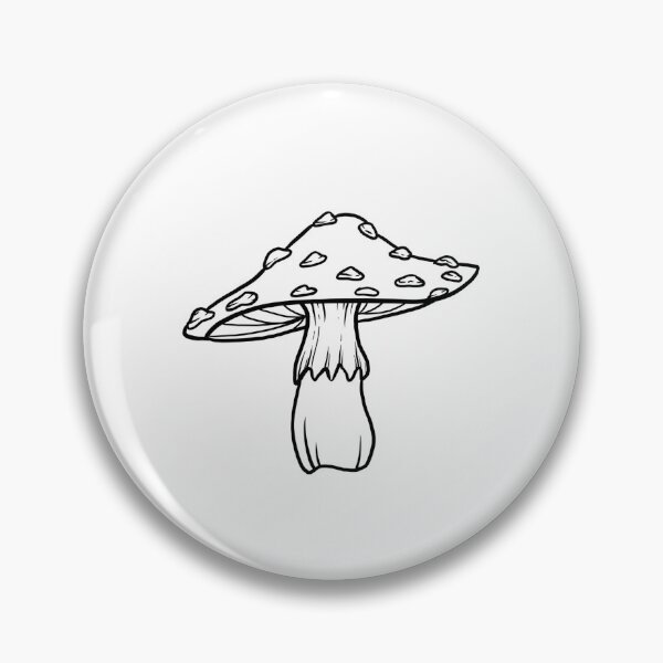 Item preview, Black and White Mushroom designed and sold by UniverSoulLLC.