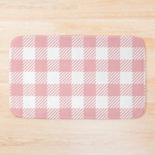 Item preview, Summer Pink White Rectangle Slash Lines Symmetry Diagonal Checked Square Diamond Geometric Pattern designed and sold by Moyanana.