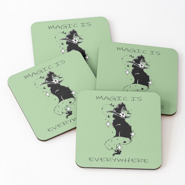 Item preview, magic is everywhere kawaii witch cat, cat lovers designed and sold by XXgooddeedXX.