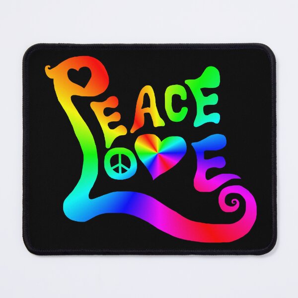 Item preview, Peace Love Rainbow Quote designed and sold by Deborah Camp.