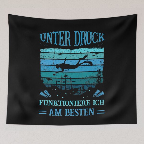 Item preview, Diver - I function best under pressure designed and sold by Shirt-Designs.