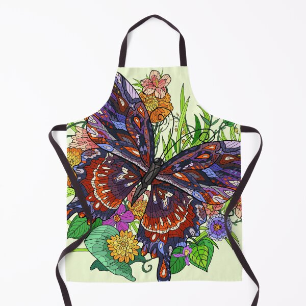 Item preview, Mosaic butterfly with flowers designed and sold by Slh69.