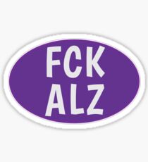FCK ALZ Oval (Dark Background) Sticker
