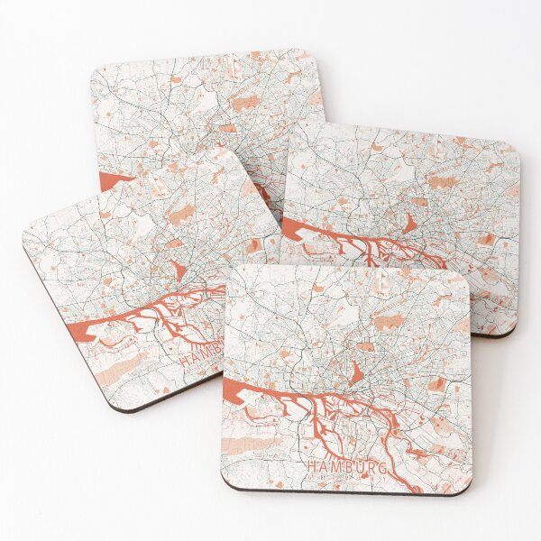 Item preview, Hamburg City Map of Germany - Bohemian designed and sold by deMAP.