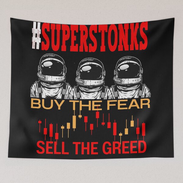Item preview, Superstonks - Three Astronauts with candlesticks designed and sold by BearMrktGenius.