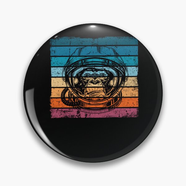 Item preview, Monkey with Astronauts Helmet Retro Vintage designed and sold by Shirt-Designs.