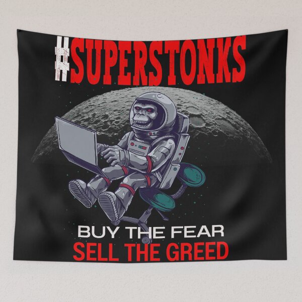 Item preview, Superstonks - Gorilla Investor In Space designed and sold by BearMrktGenius.