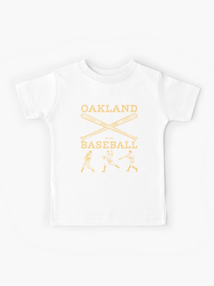 Vintage Oakland Baseball Kids T-Shirt for Sale by heavenlywhale