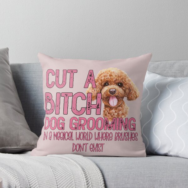 Item preview, Cut a Bitch Dog Grooming poodle designed and sold by SaintsPlace.