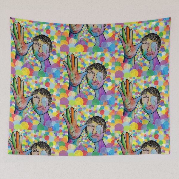 Item preview, ASL Father on Bright Bubble Background designed and sold by EloiseArt.