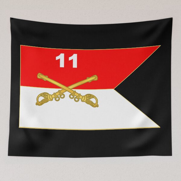 Aperçu de l'œuvre Armée - 11e Régiment Blindé de Cavalerie - Guidon créée et vendue par Military Insignia Products.