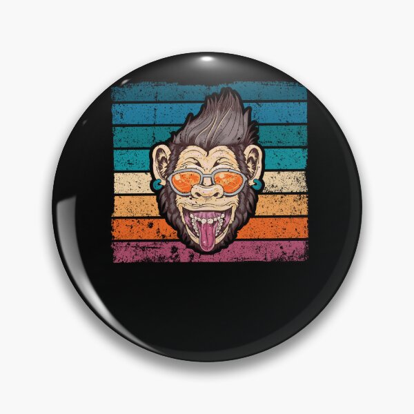 Item preview, Monkey with Sunglasses Retro Vintage designed and sold by Shirt-Designs.
