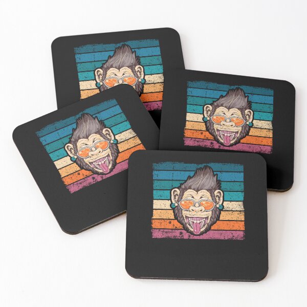 Item preview, Monkey with Sunglasses Retro Vintage designed and sold by Shirt-Designs.