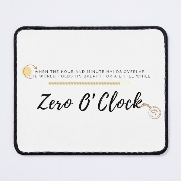 Item preview, BTS Zero O’ Clock 00:00 Lyrics Minimalist Black Print designed and sold by Winterlock.