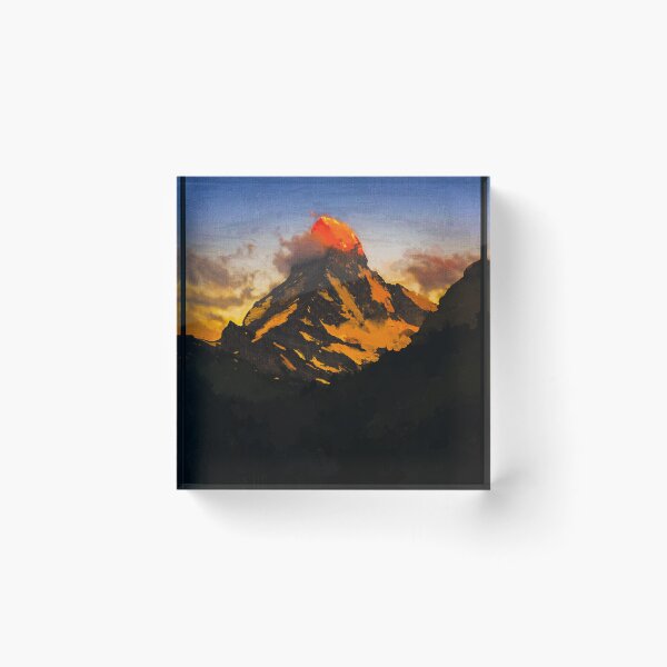Item preview, Matterhorn Mountain Switzerland Zermatt, Matterhorn Mountain Swiss Alps, Zermatt Townn Matterhorn Oil Paint, Switzerland Highest Peak designed and sold by Paintcorner.