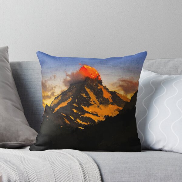 Item preview, Matterhorn Mountain Switzerland Zermatt, Matterhorn Mountain Swiss Alps, Zermatt Townn Matterhorn Oil Paint, Switzerland Highest Peak designed and sold by Paintcorner.