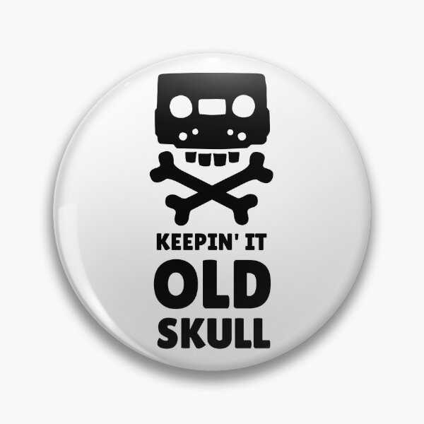Item preview, Keepin It Old School - Cassette Skull - Black designed and sold by tapeisdamessage.
