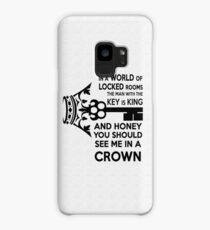 Moriarty Key Quote - Black Text Case/Skin for Samsung Galaxy