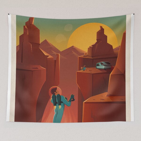 Item preview, SpaceX Mars Colonization and Tourism Association: Valles Marineris (8K resolution) designed and sold by bobbooo.