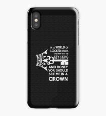 Moriarty Key Quote - White Text iPhone Case/Skin