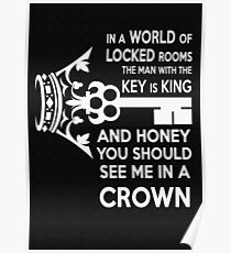 Moriarty Key Quote - White Text Poster