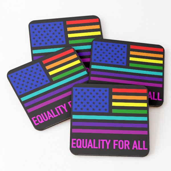 Item preview, Gay Pride US Flag Design "Equality for All" designed and sold by MalmoDesigns.