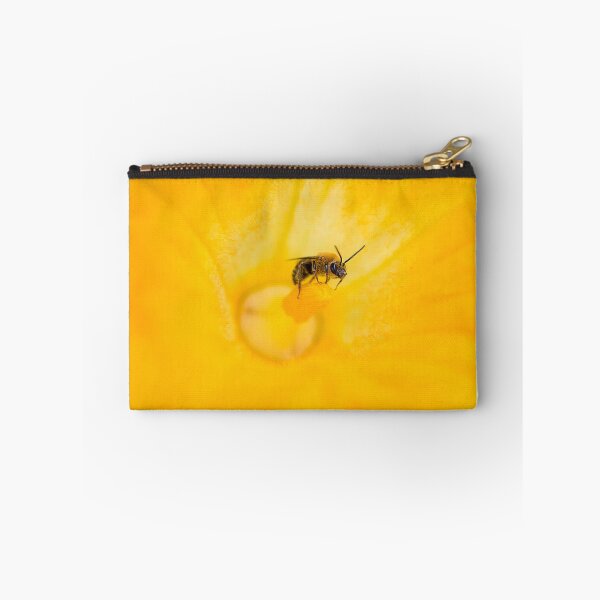 Item preview, bee in squash flower  designed and sold by sarahjeanphoto.