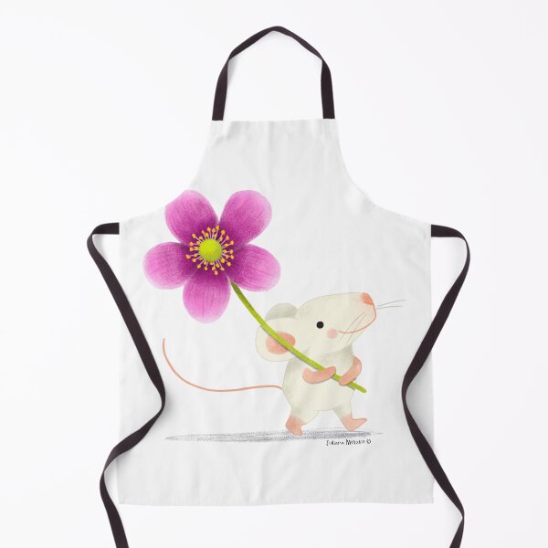 Item preview, Little mouse with an Anemone Flower designed and sold by julianamotzko.