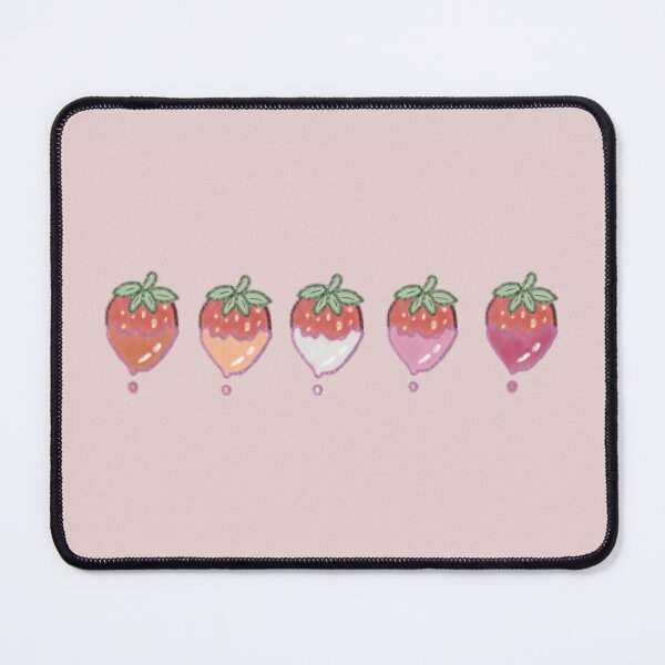 Item preview, Orange, White, and Pink Candy-Coated Strawberries designed and sold by shahdraws.