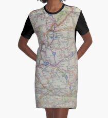 Map Graphic T-Shirt Dress