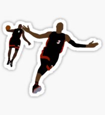Dwyane Wade Lob To LeBron James Sticker